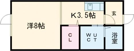 ポプリ緑町Bの間取り画像