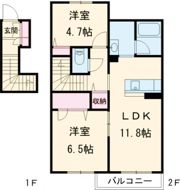 クリスタルの間取り画像