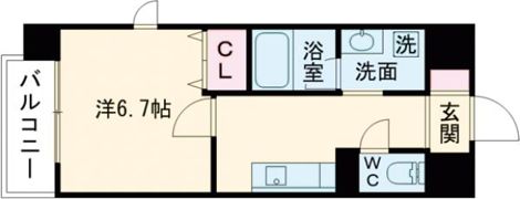 クレスト熊本城の間取り画像