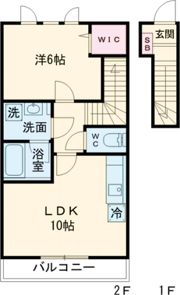 ウエストヴィラの間取り画像