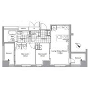 パークハビオ赤坂の間取り画像