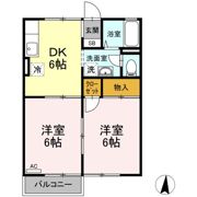 エクセルハイツ森安の間取り画像