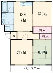 コーポラススギウラの間取り画像