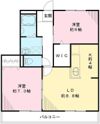 オーク・フルール Bの間取り画像