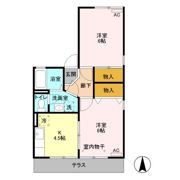 グラシア Aの間取り画像