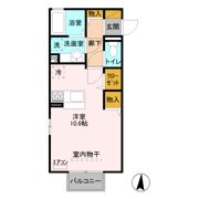 ディアコート Aの間取り画像