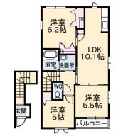 リバーサイド中野B棟の間取り画像