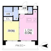 赤いマンション北大前の間取り画像