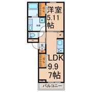 エスポワール名駅の間取り画像