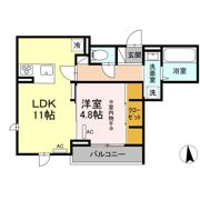 D-ROOM 白萩町の間取り画像