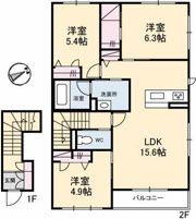 パピリオ・タウン B棟の間取り画像