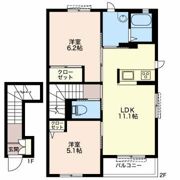 ヴィラ トガリーゼ Bの間取り画像