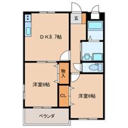グレイス田仲の間取り画像