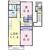 イリーデ・ソレイユAの間取り画像