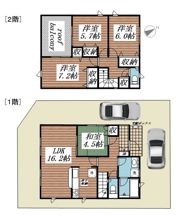 クレイドルガーデン八千代市麦丸第2 3号棟の間取り画像