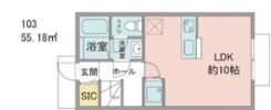 エルメゾン国立の間取り画像