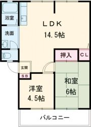 サンビレッジ吉川Aの間取り画像