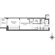コンフォリア東新宿の間取り画像