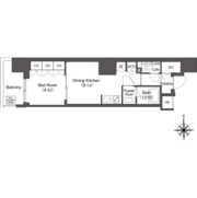 コンフォリア東新宿の間取り画像