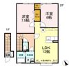 グランモア桜川の間取り画像