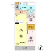 グランディール見川 Bの間取り画像