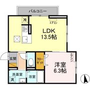 D-room弁天3丁目 Aの間取り画像