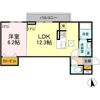 D-room弁天3丁目 Aの間取り画像