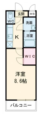 フジパレス鳳西の間取り画像