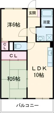 有瀬グランドハイツの間取り画像
