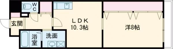 エリーフラッツ浜大津の間取り画像