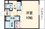 エルミナフラット御殿浜の間取り画像