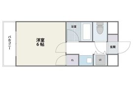 パラージュ西新の間取り画像