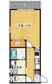 KTIレジデンス河内花園の間取り画像