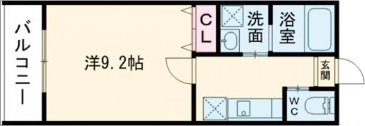 レクラン七道の間取り画像