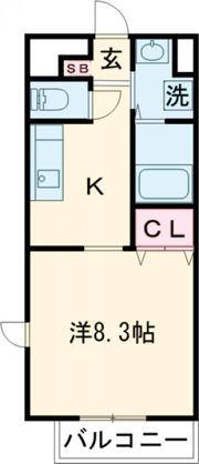 K Smart SHIROKOの間取り画像
