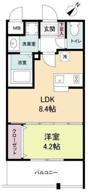 LiveCasa高宮の間取り画像