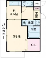 グレイシス浅川Ⅰの間取り画像