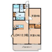 FRESCO SECOND(東棟)の間取り画像