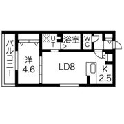 ブランシャール福住の間取り画像