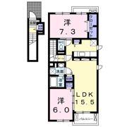コンフォートつつじが丘Bの間取り画像