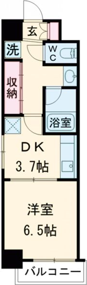 レン元町駅前の間取り画像