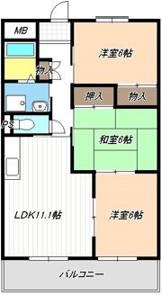 セブンスズキⅡの間取り画像