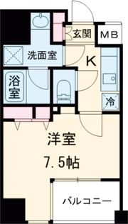 レジディア江戸堀の間取り画像