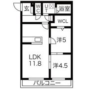 ラ・トゥール三条の間取り画像