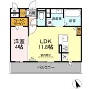 Dースクエア牛田の間取り画像