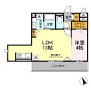 Dースクエア牛田の間取り画像