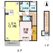 シャルム蒲生 B棟の間取り画像