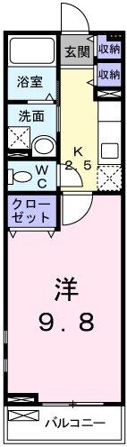 プラシード三宅の間取り画像