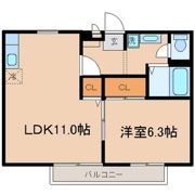 ソレジオ1号館の間取り画像