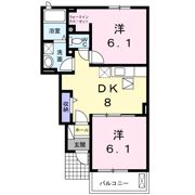 ハピネスⅢの間取り画像